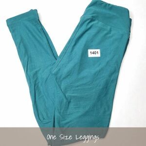 LuLaRoe OS Solid Leggings Teal NEW